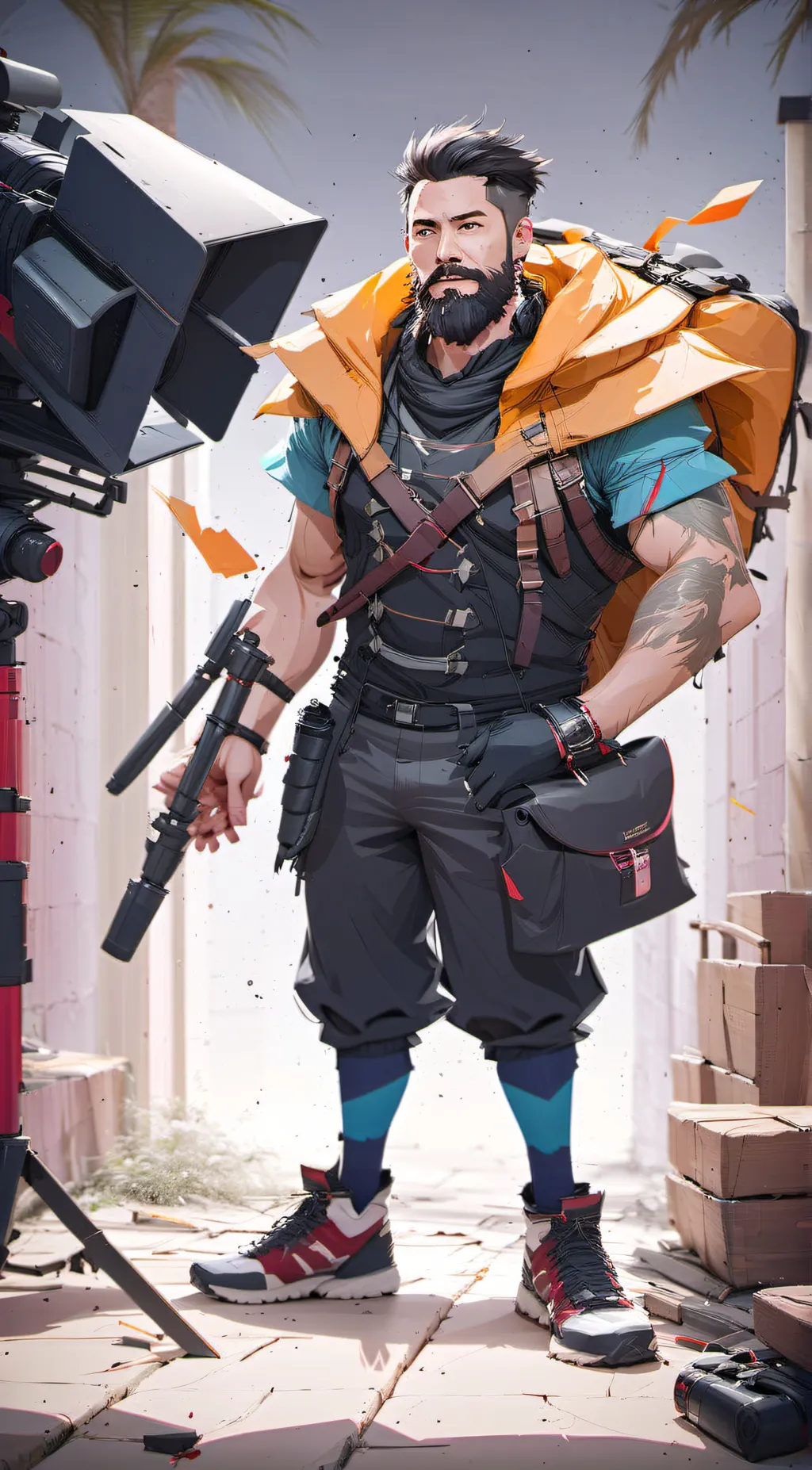 ai character: Leo background