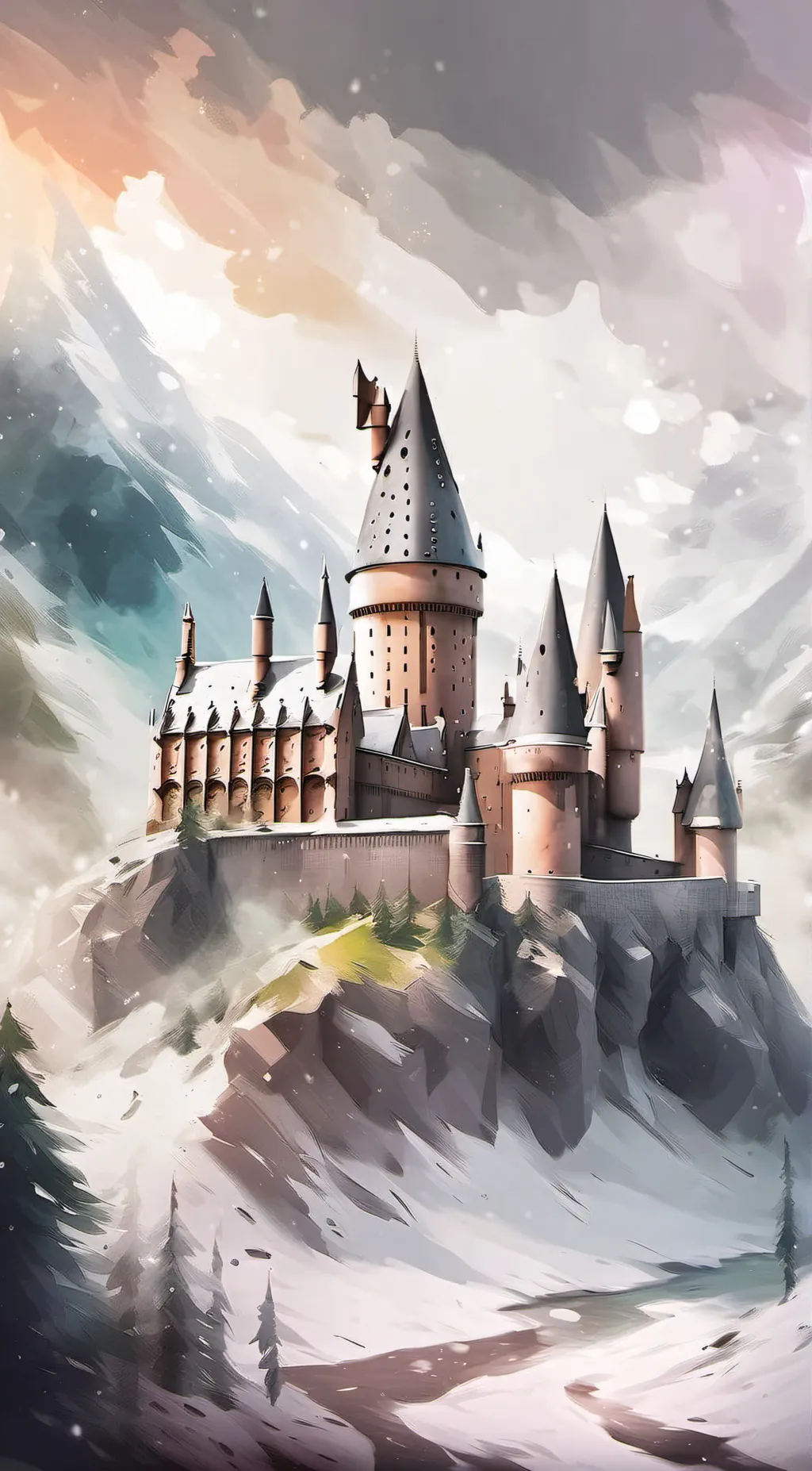 ai character: Hogwarts  background