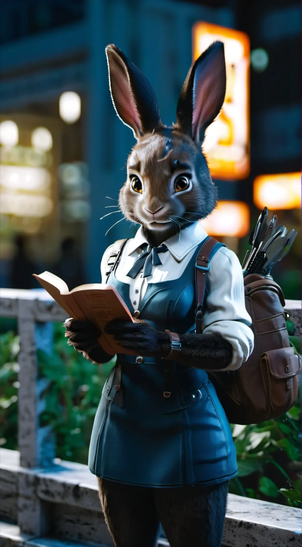 ai character: Nancy  background
