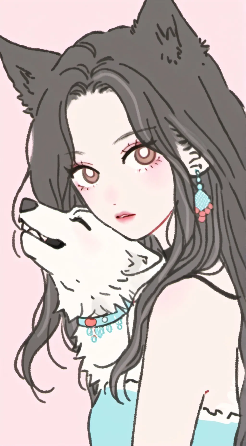 ai character: Loona  background
