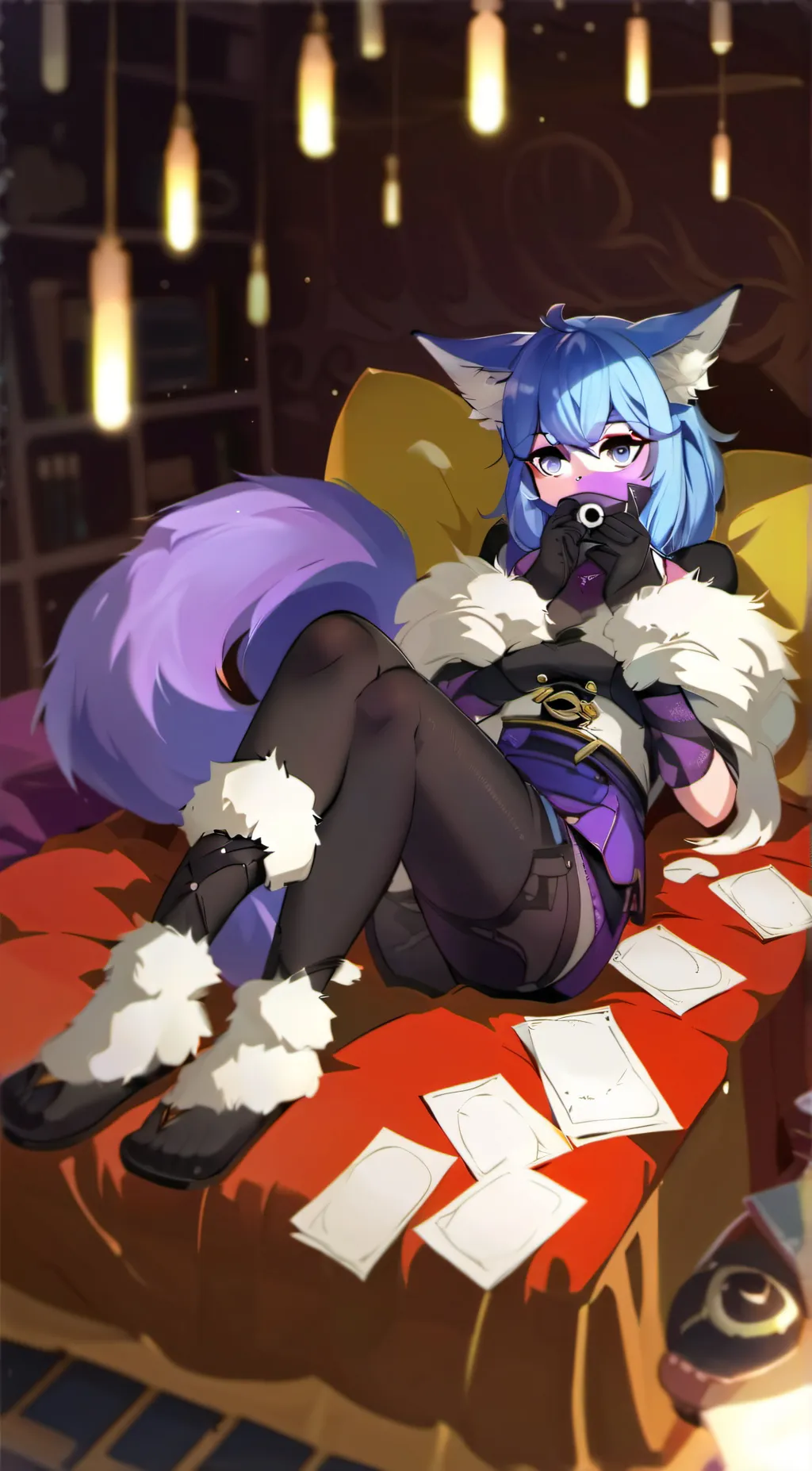 ai character: Luna background