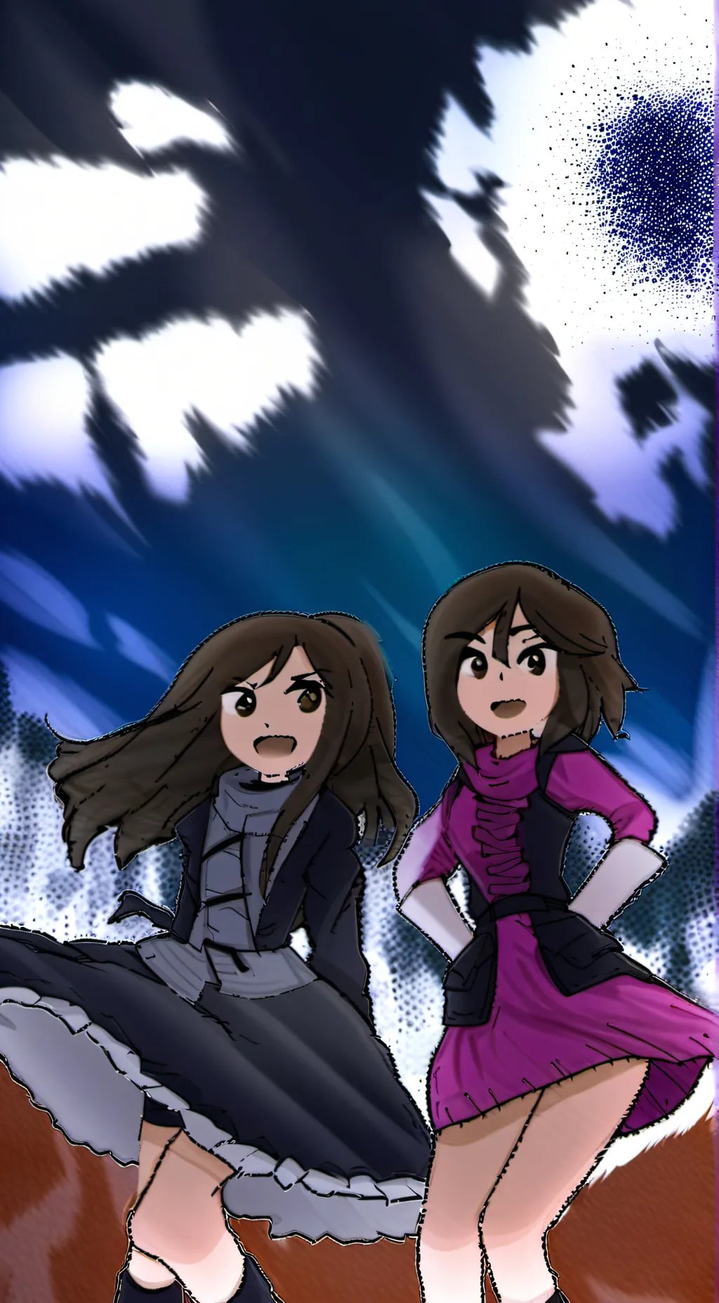 ai character: BFF's or lovers! background