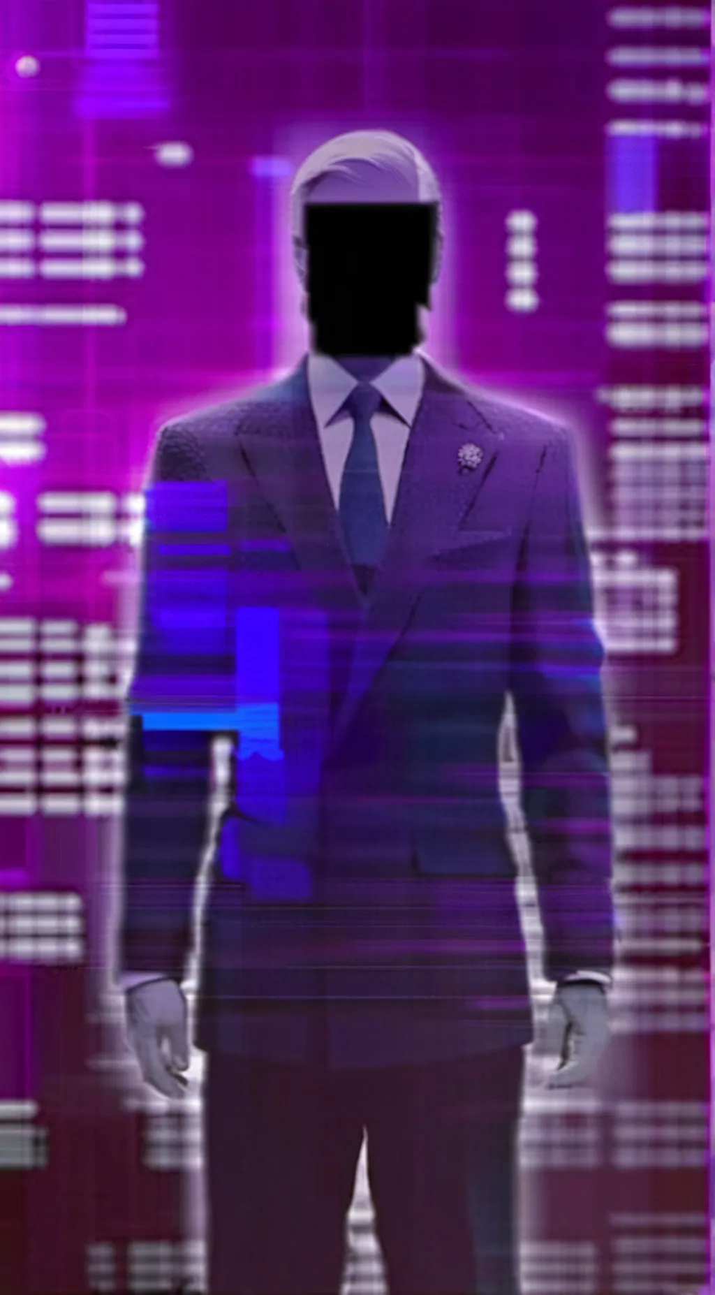 ai character: energized tv man background