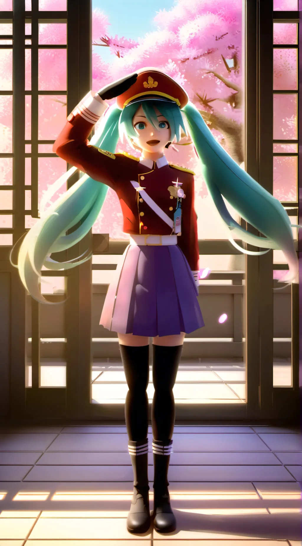 ai character: Senbonzakura Miku background