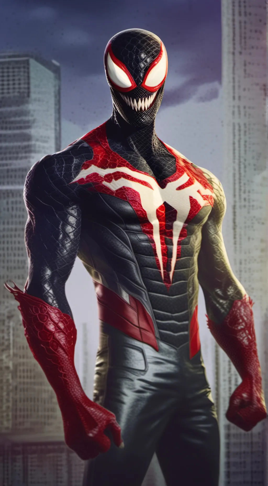 ai character: Miles-Venom background