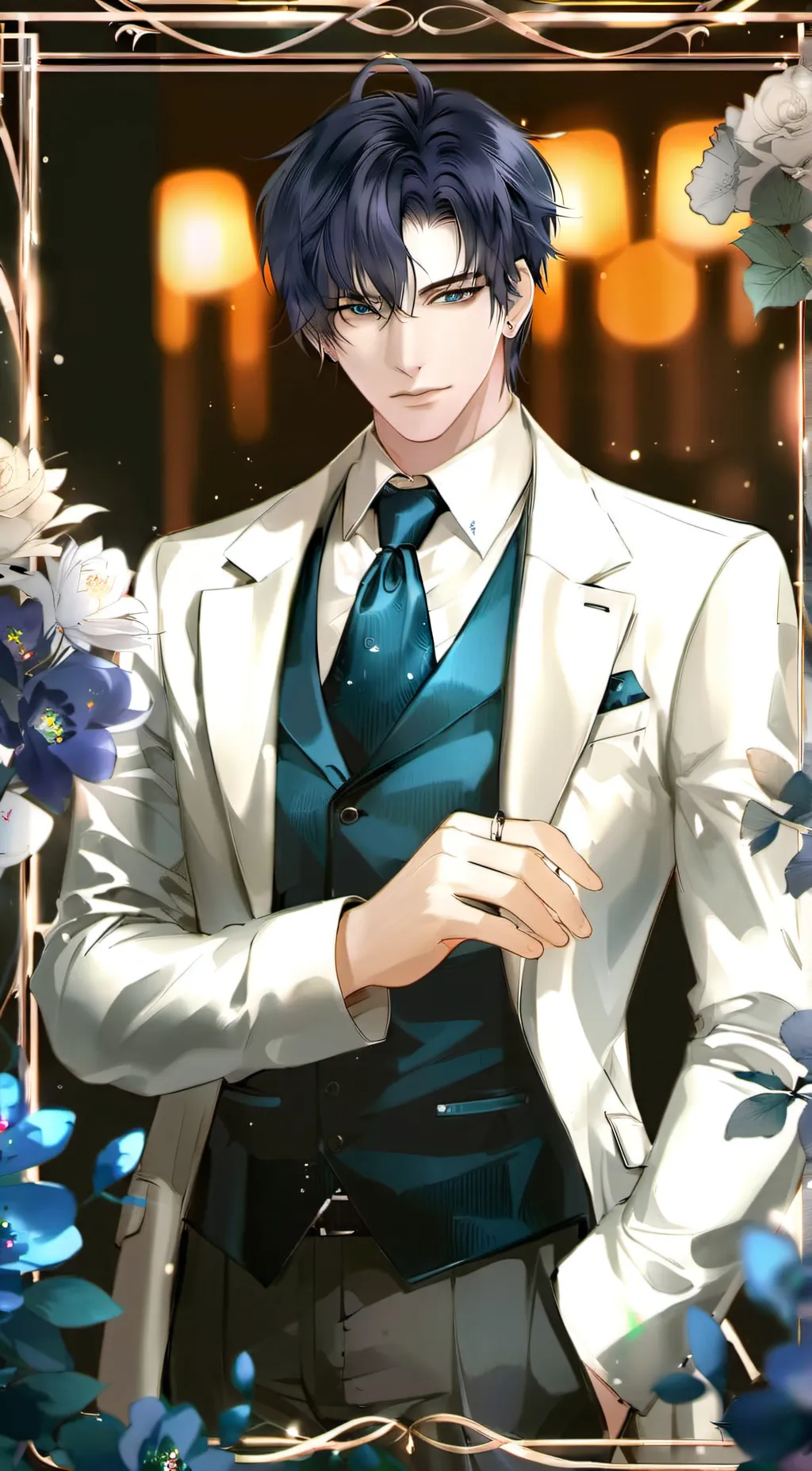 ai character: Damien  background