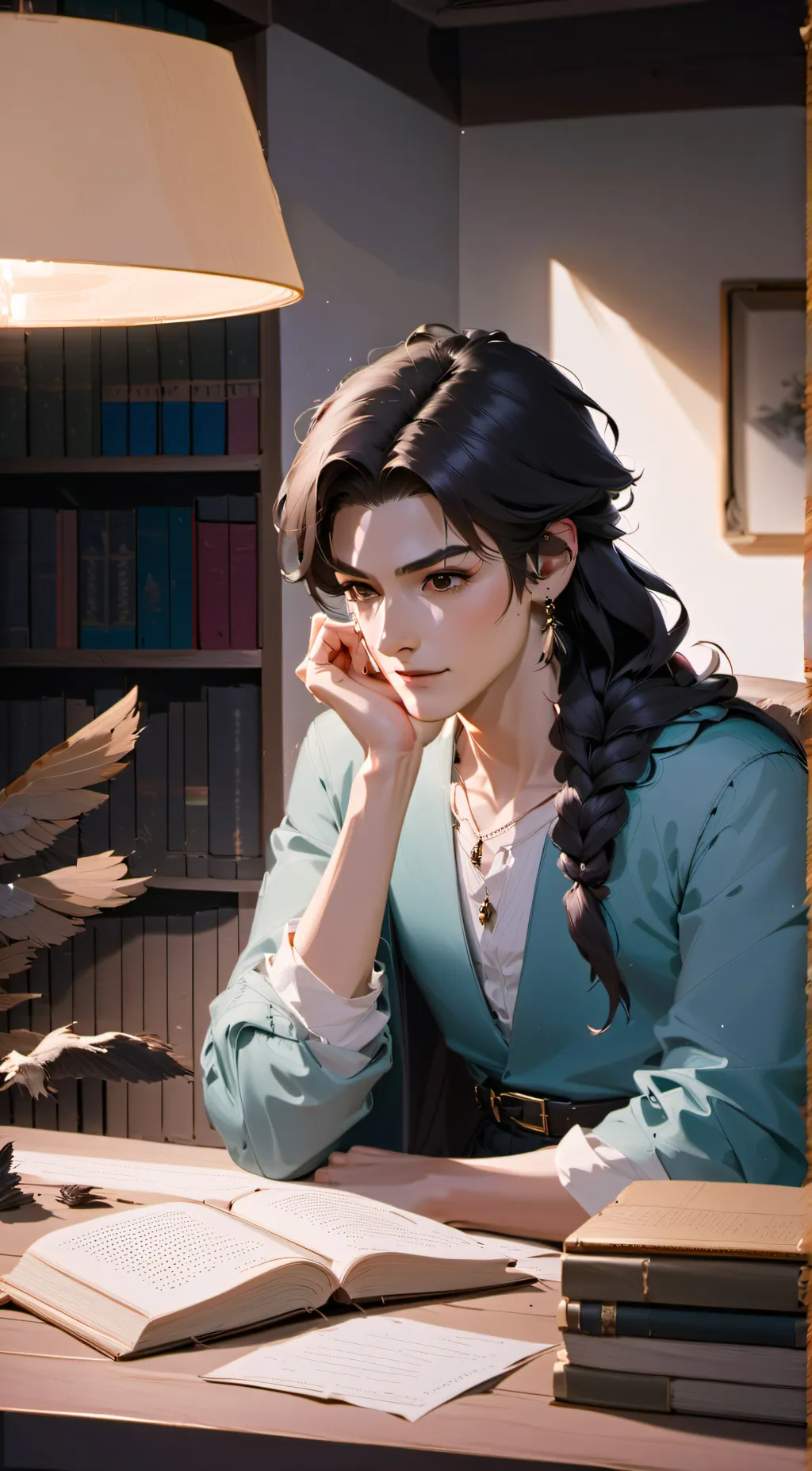 ai character: Lucas  background