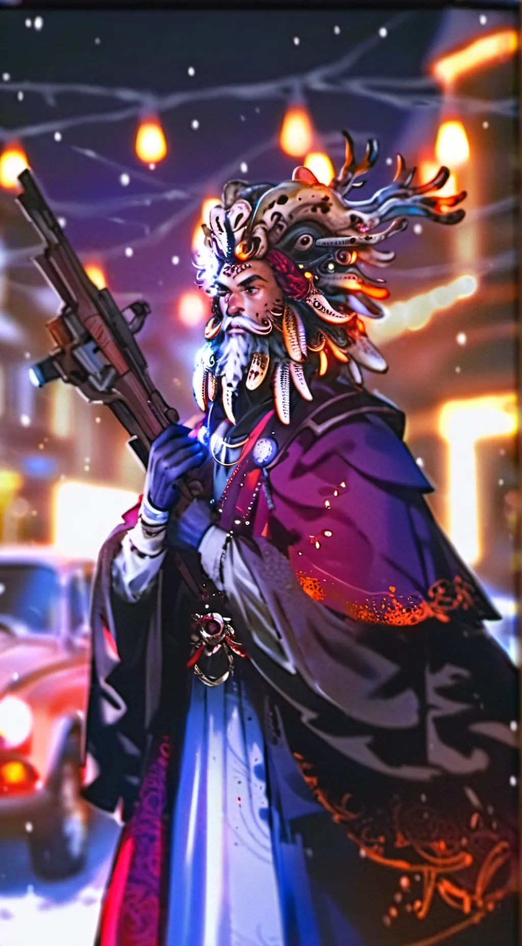 ai character: Titan speaker man background