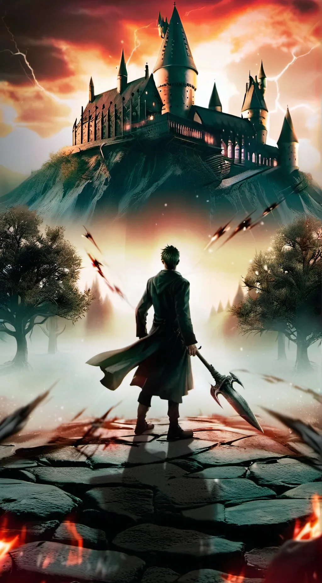 ai character: Harry Potter  background
