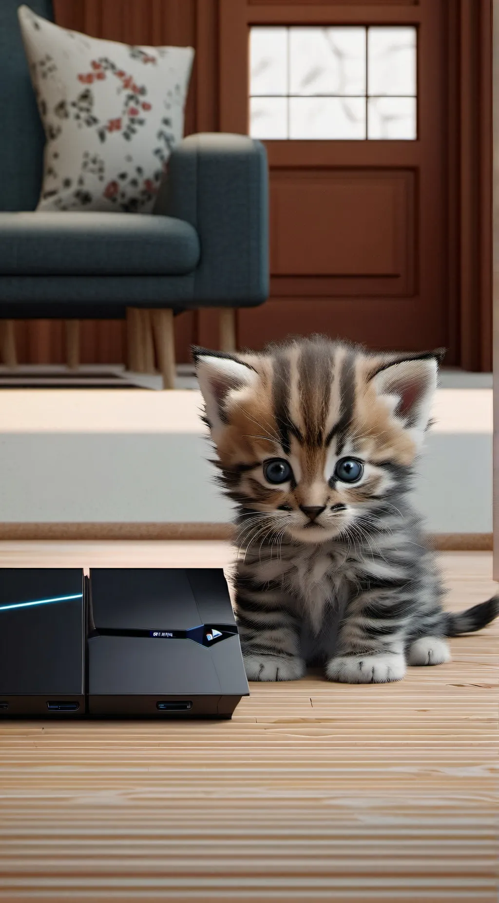 ai character: baby kitten background