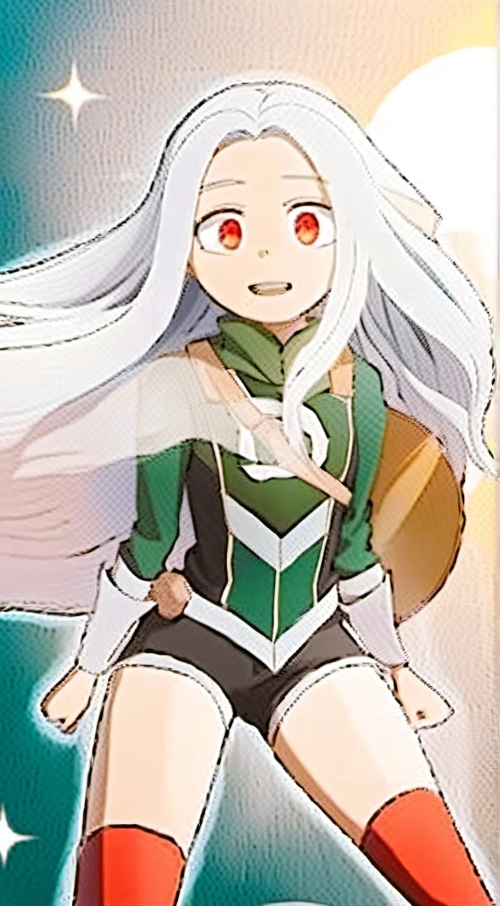 ai character: Mha snapped background