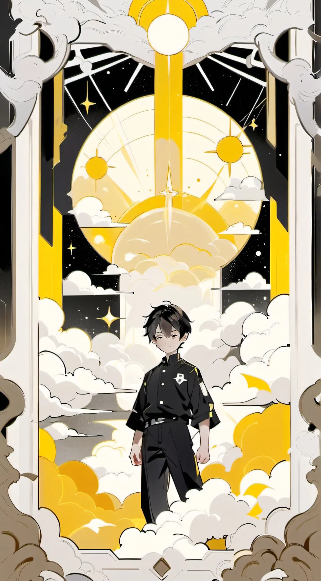 ai character: Night background
