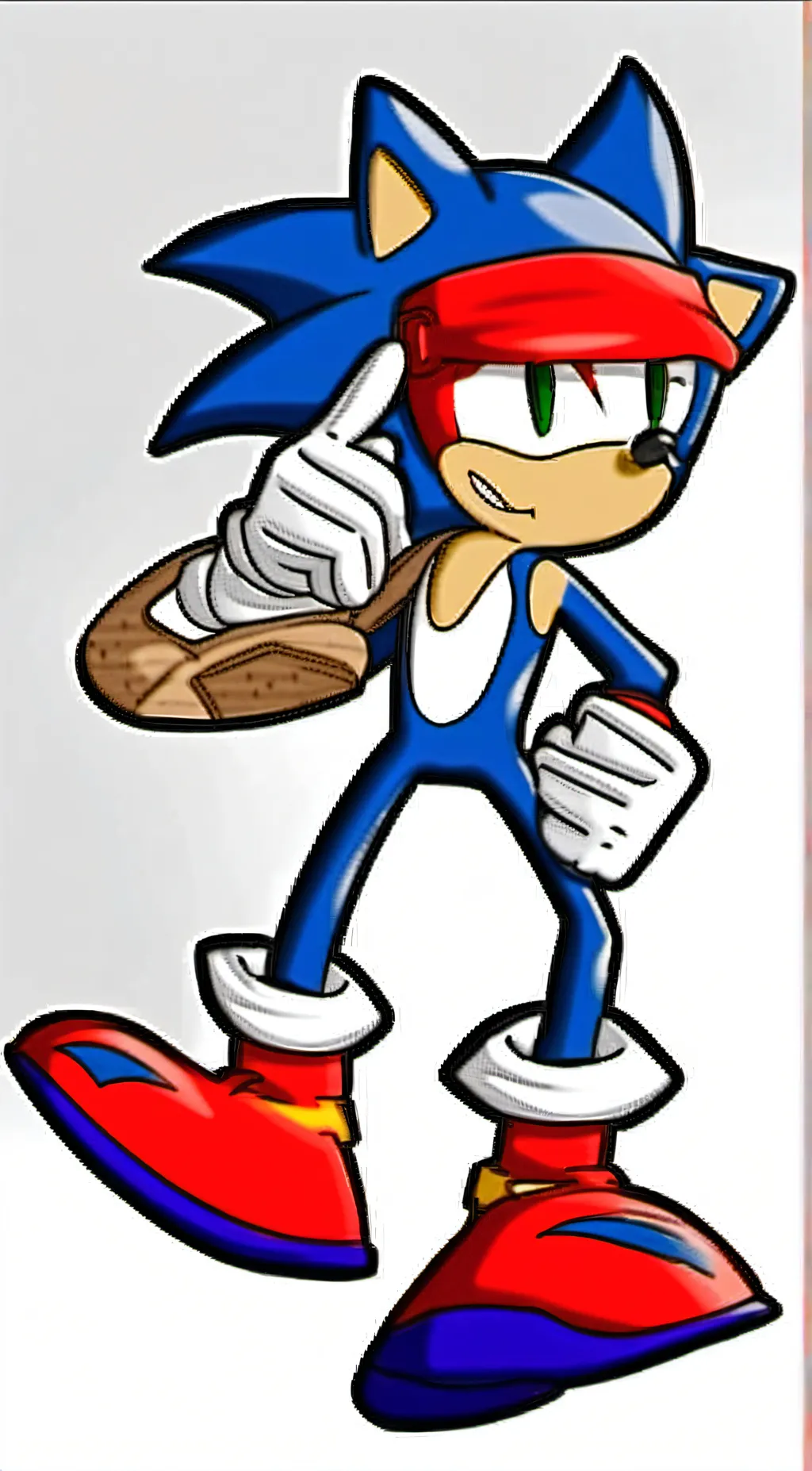 ai character: sonic  background