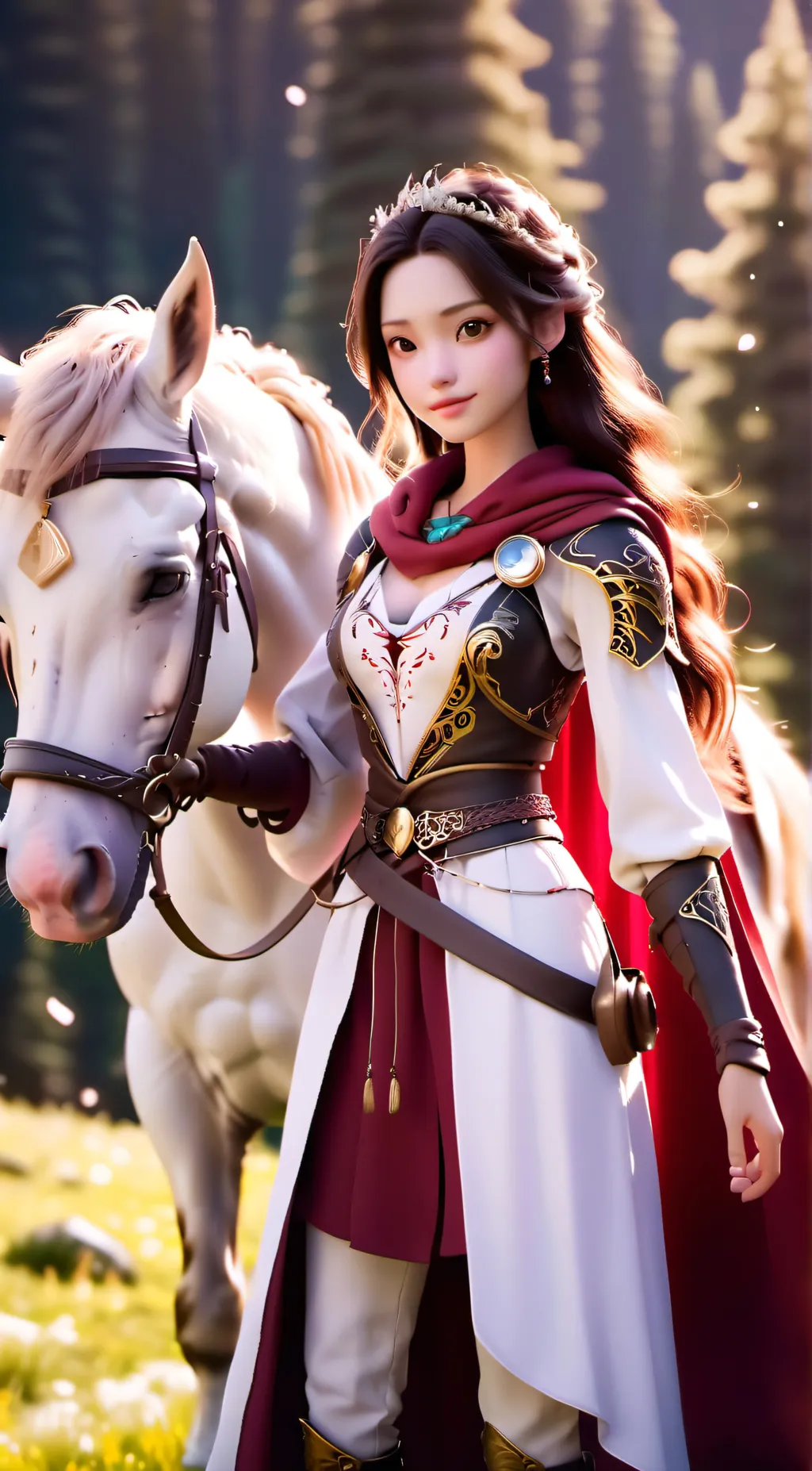 ai character: Maiden Lionheart background