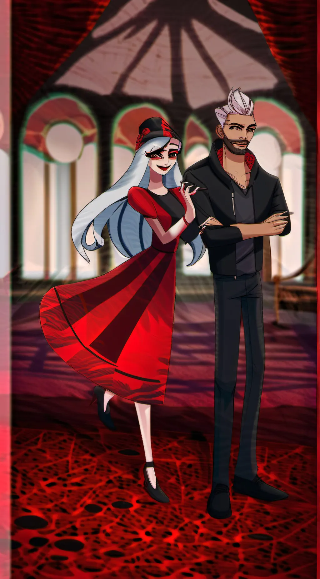 ai character: val charlie Lucife background