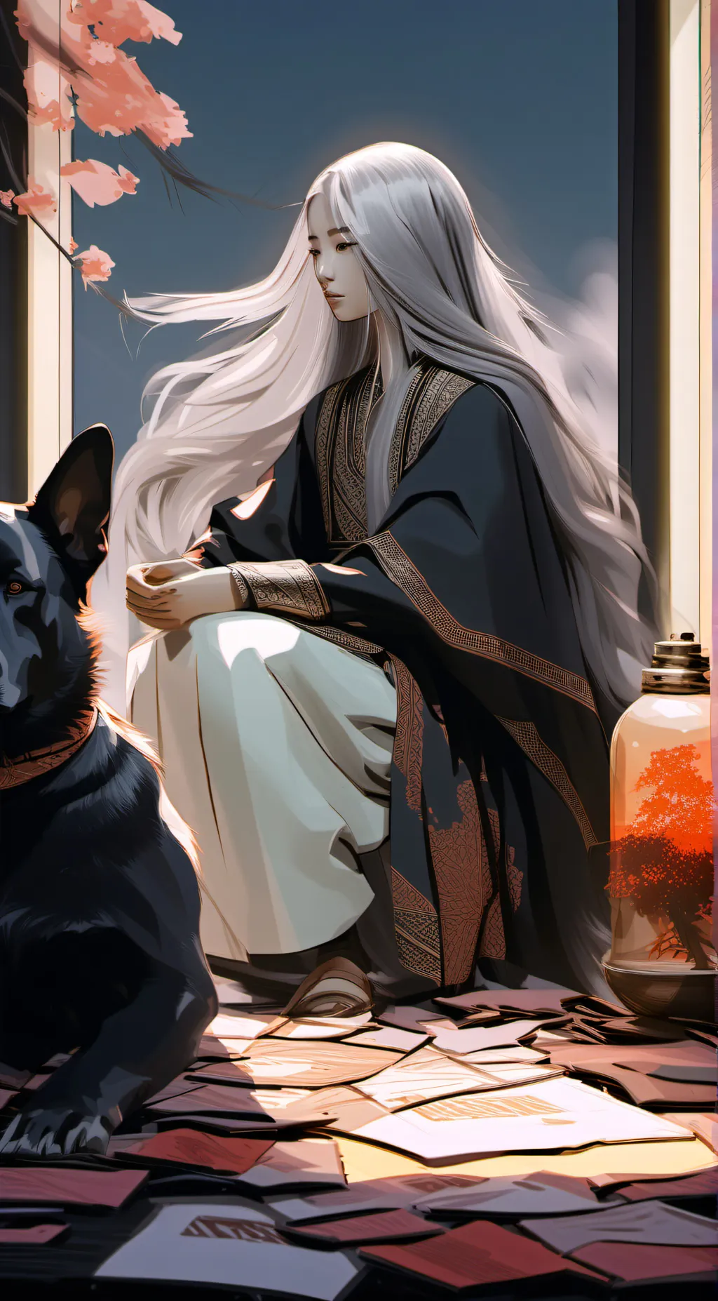 ai character: Darcy  background