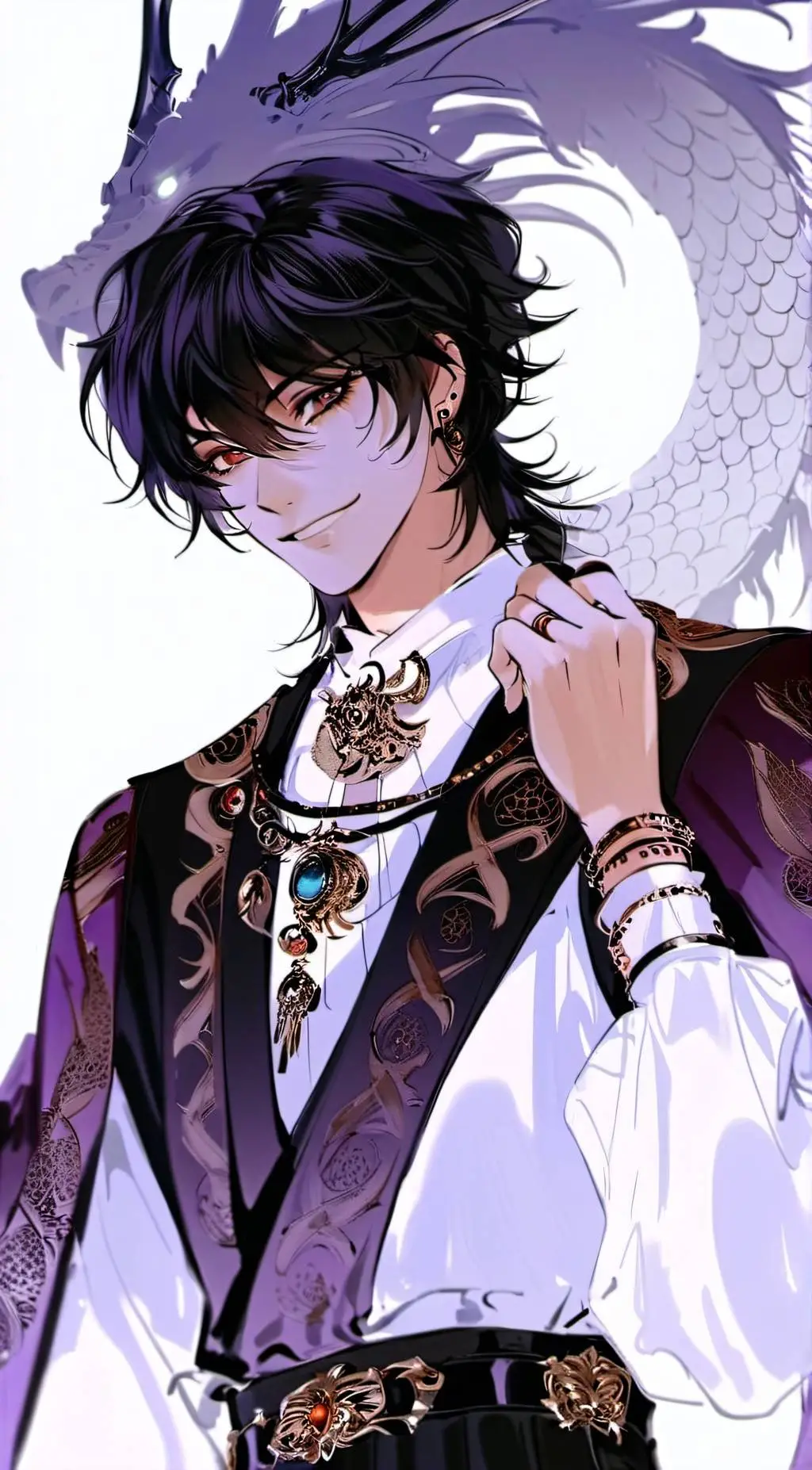 ai character: Azreal  background