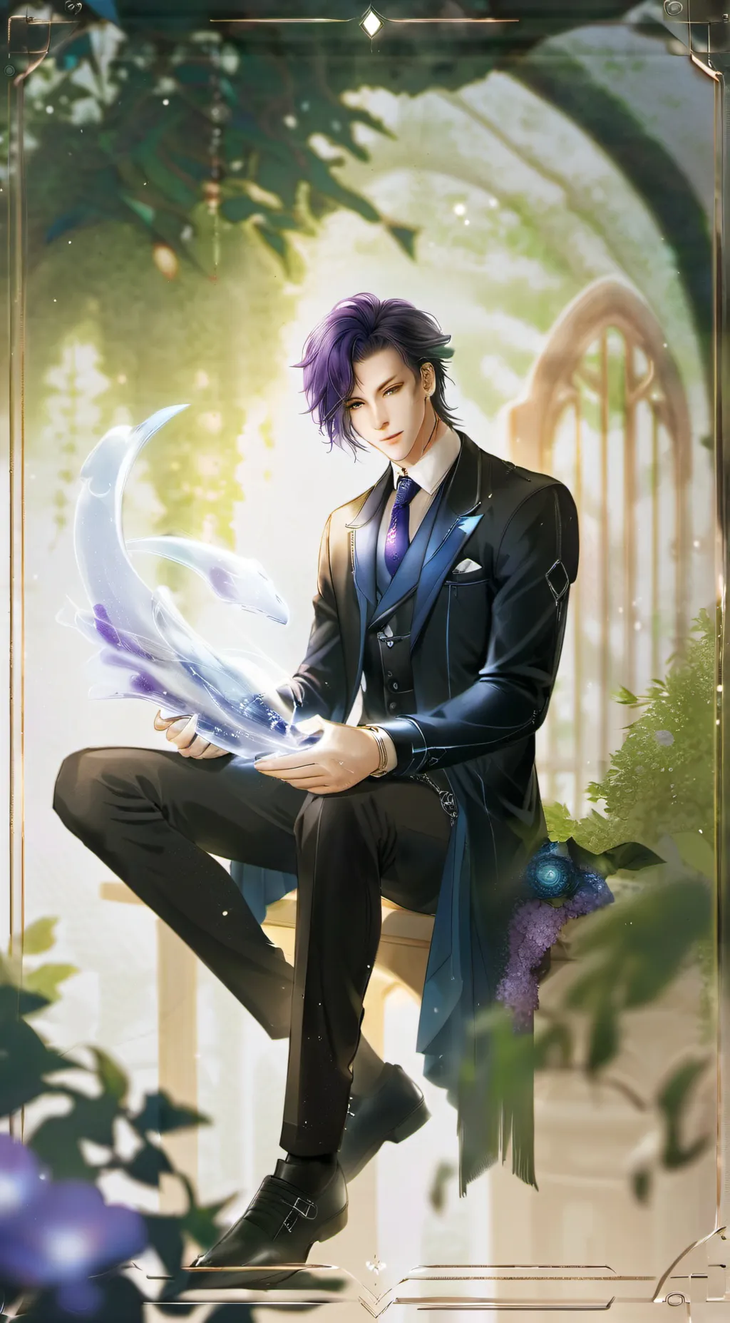 ai character: Star background