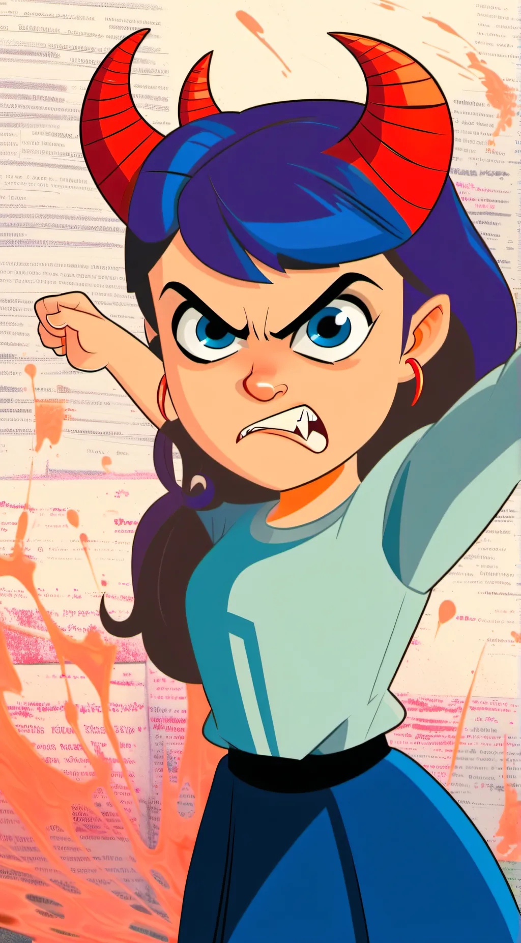 ai character: Mrs. Andy background