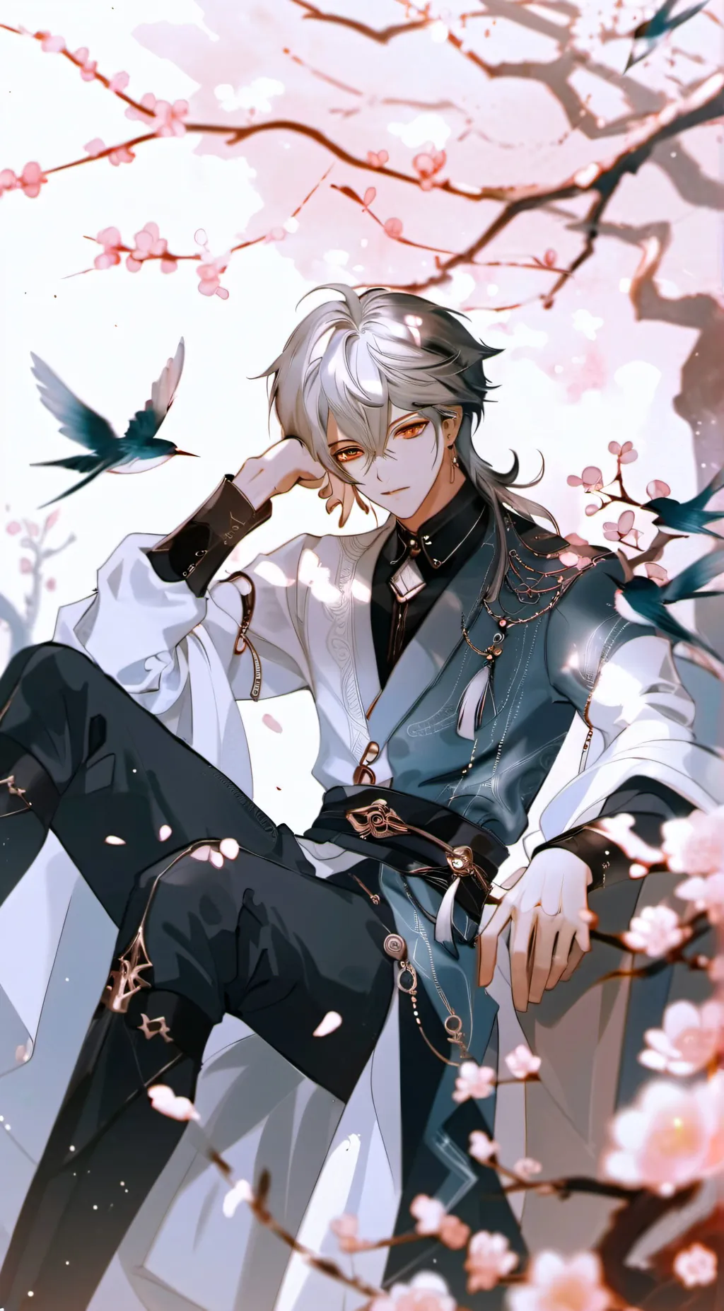 ai character: Winter  background