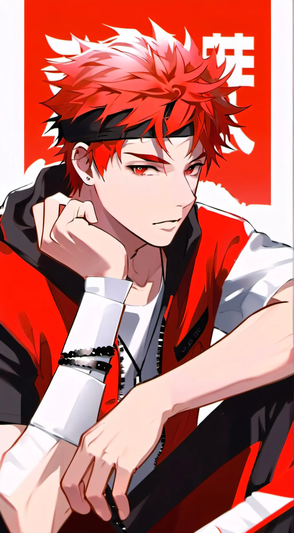 ai character: Kirishima  background