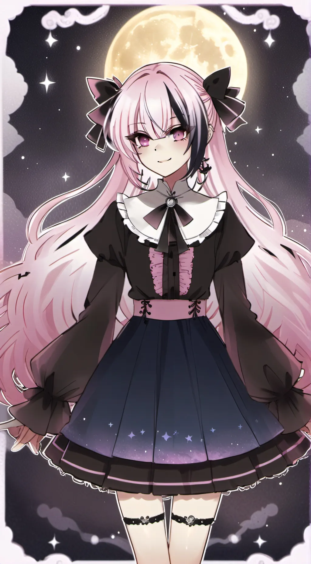 ai character: Moonlight  background