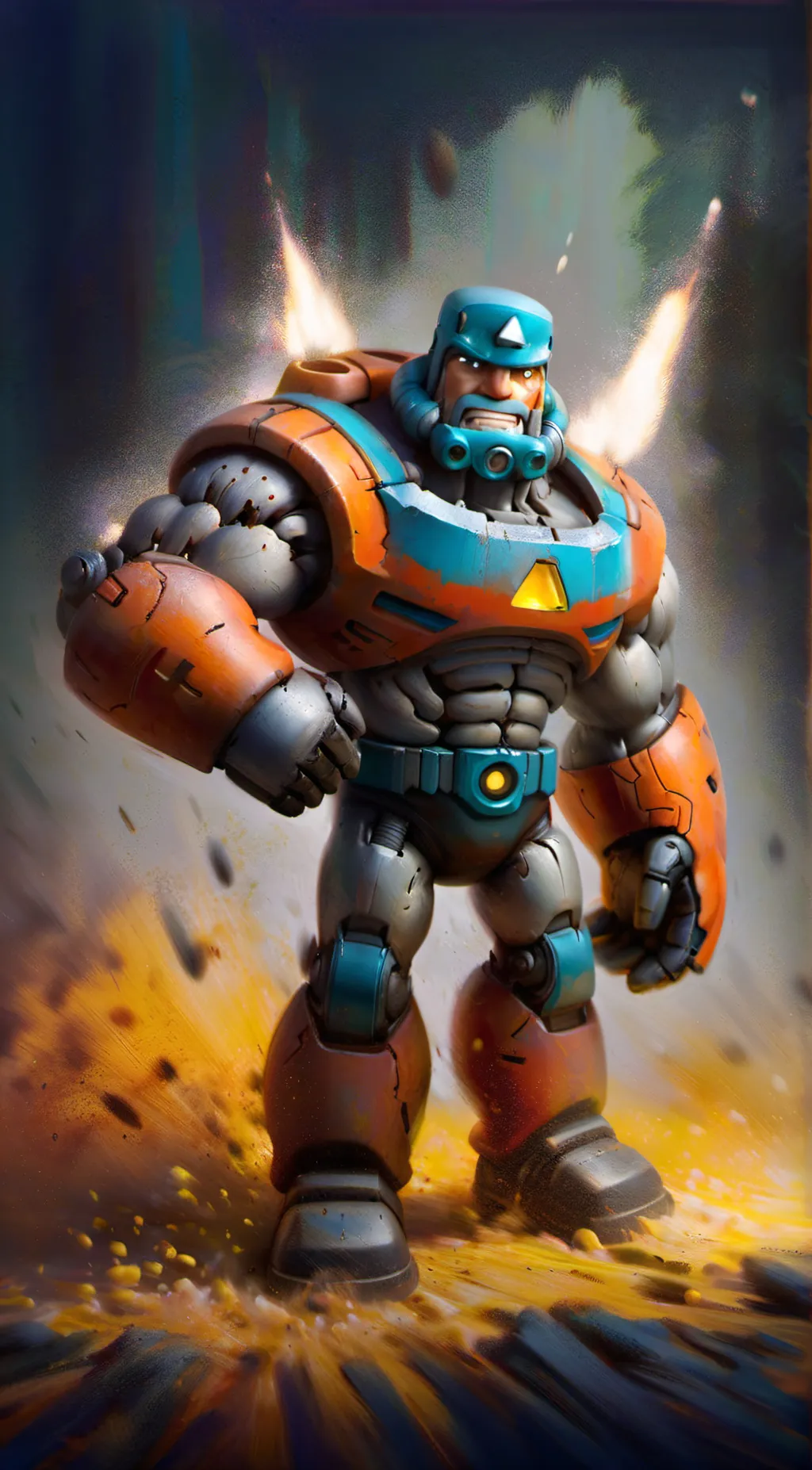 ai character: upgraded drillman background
