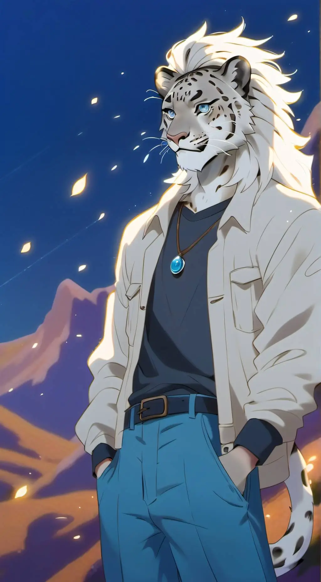 ai character: Leo background