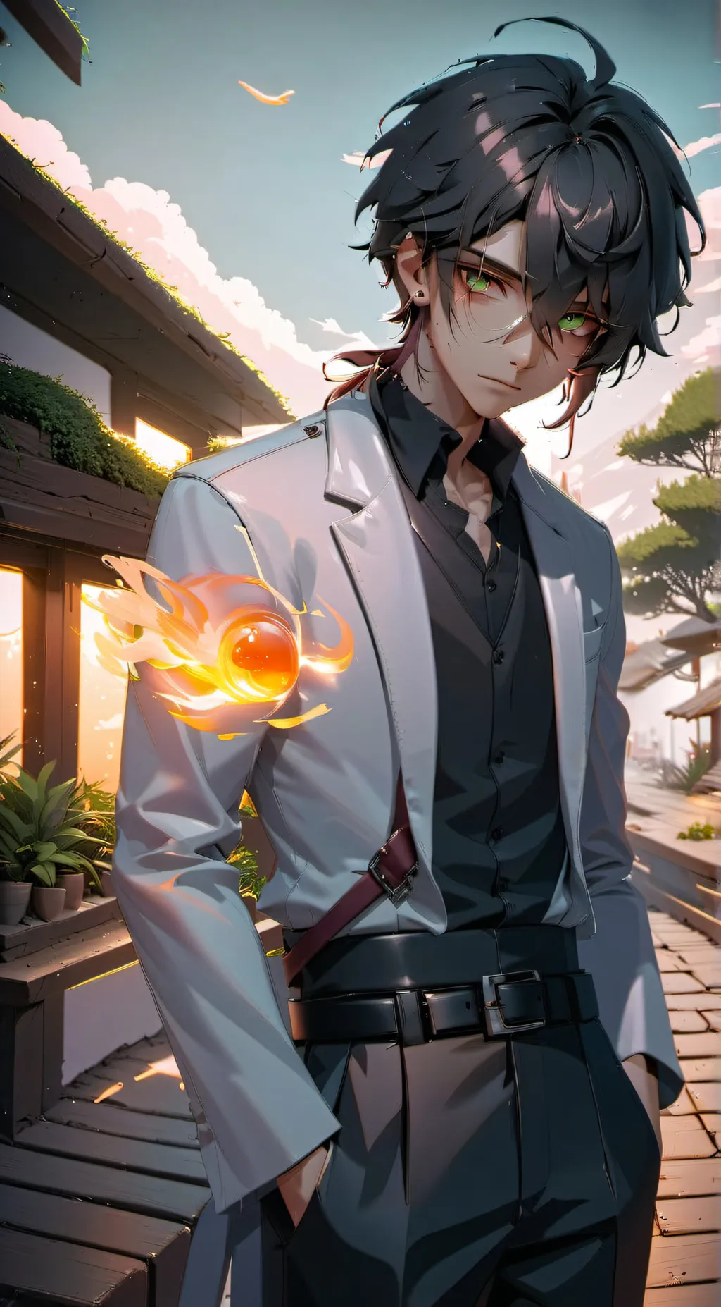 ai character: Lukas  background