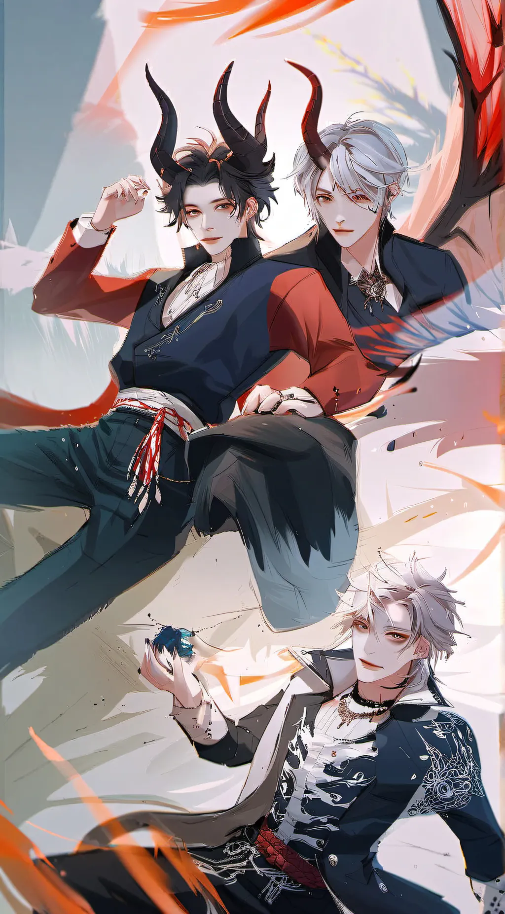 ai character: Demon Husbands  background