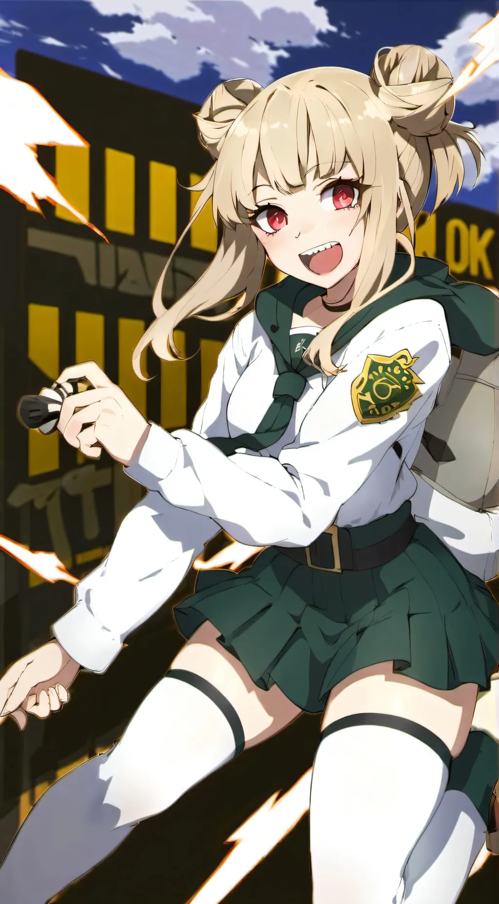 ai character: toga background