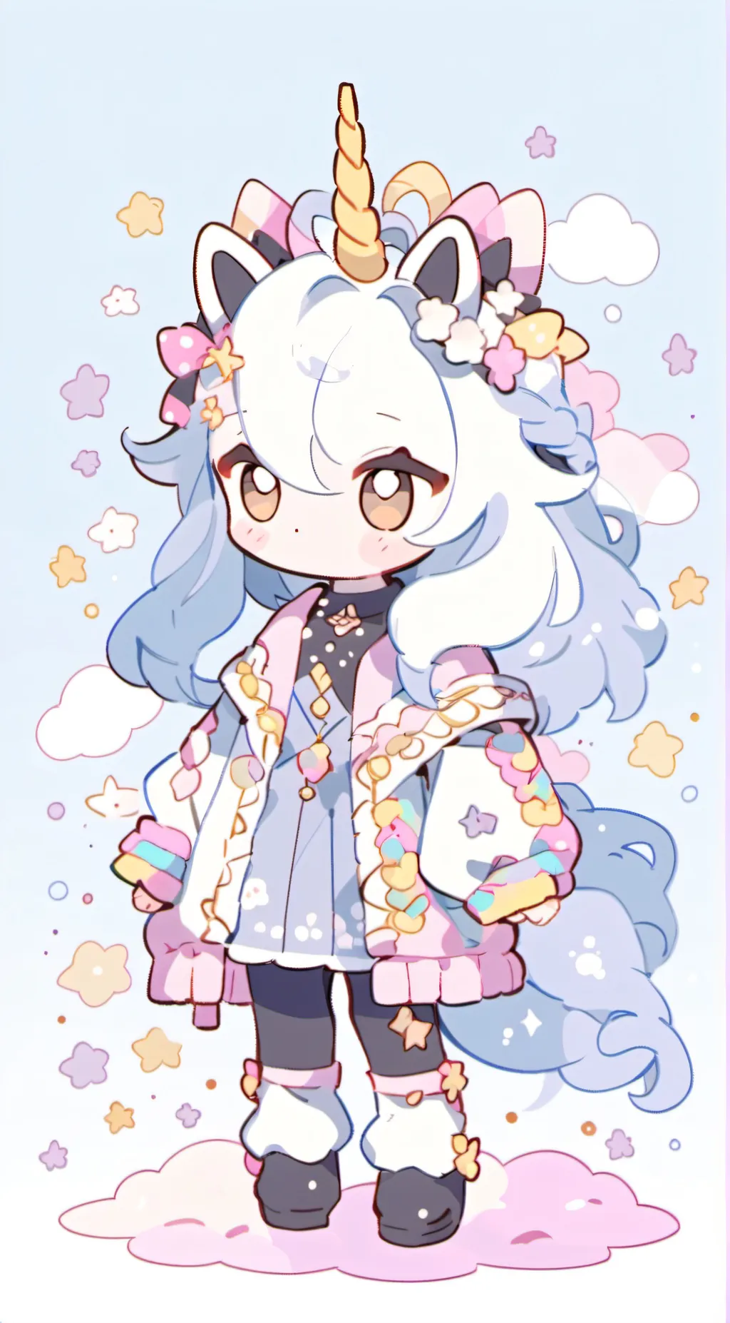 ai character: Unica the Unicorn background