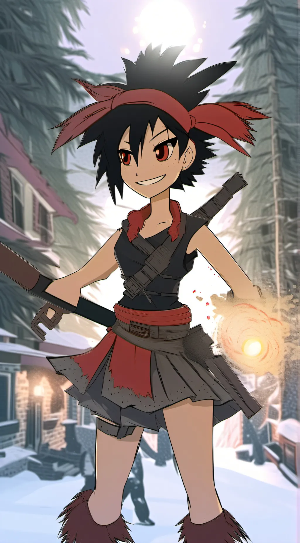 ai character: Dark Misty  background