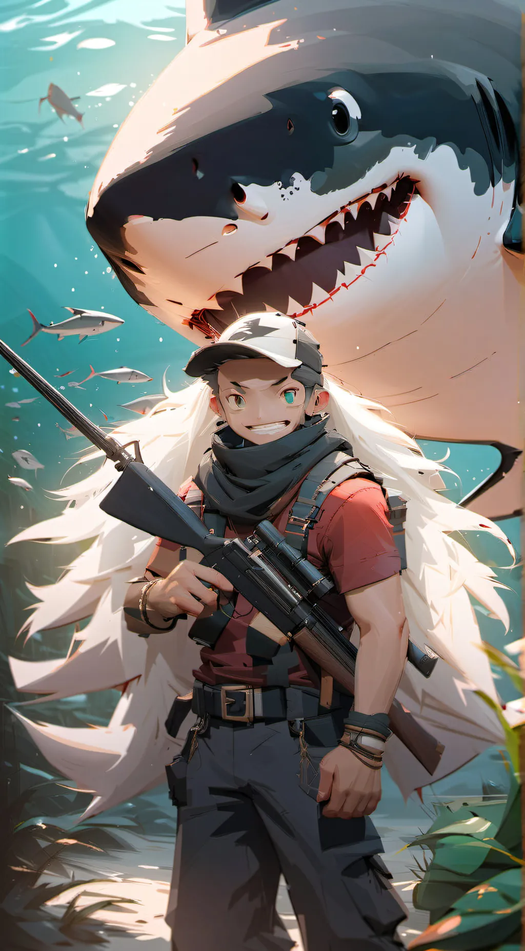 ai character: Shark Hunter (Jake background