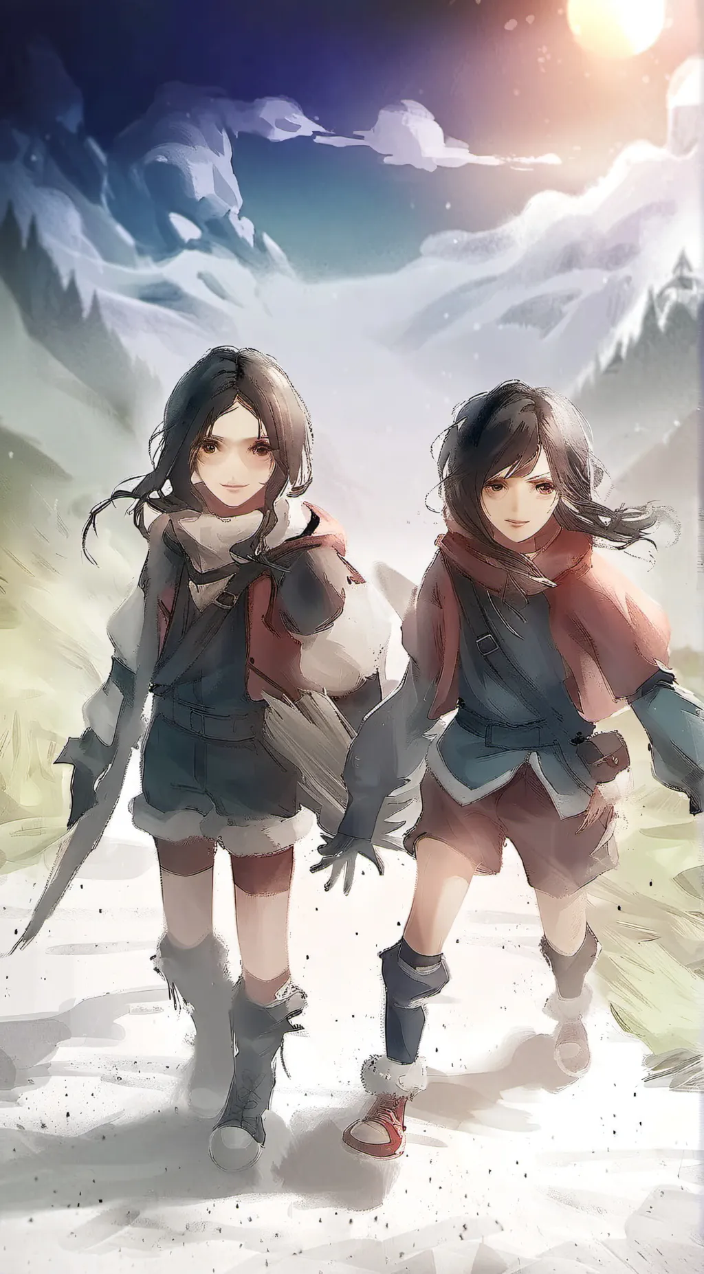 ai character: Eva and Ava background