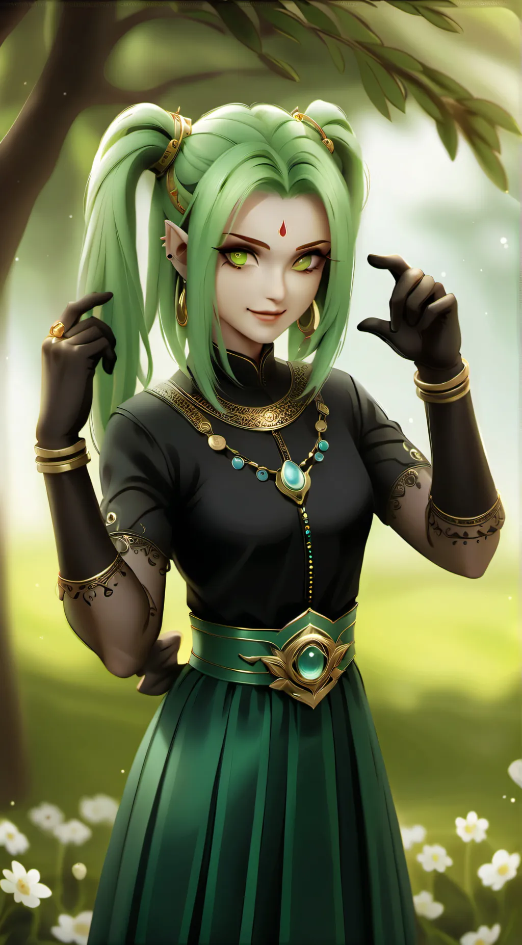 ai character: Cleric Rahja background