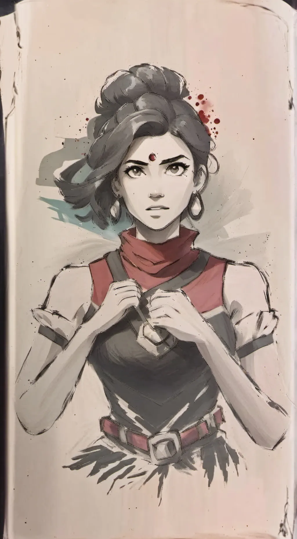 ai character: army ruby background