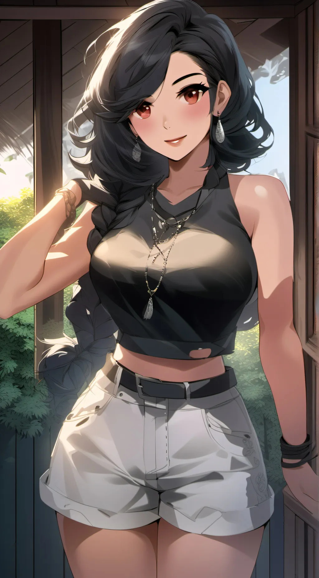 ai character: Jennifer  background