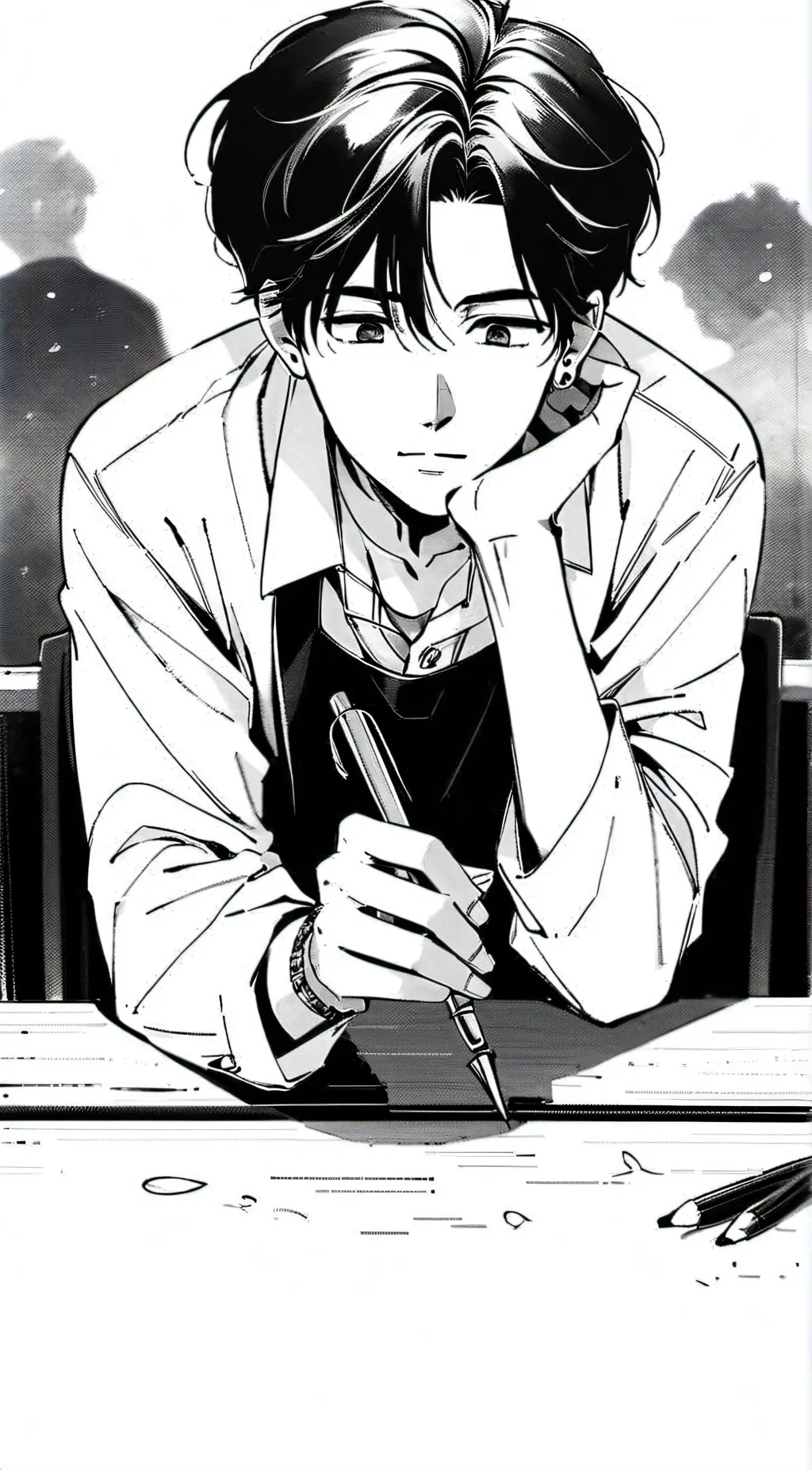 ai character: ash background