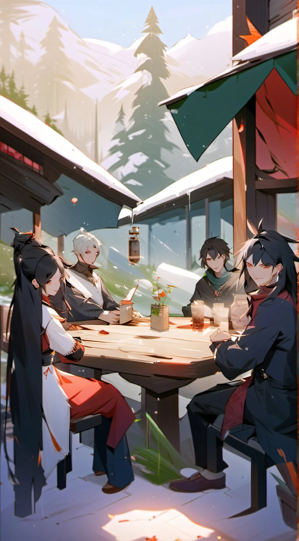ai character: 4 brothers  background