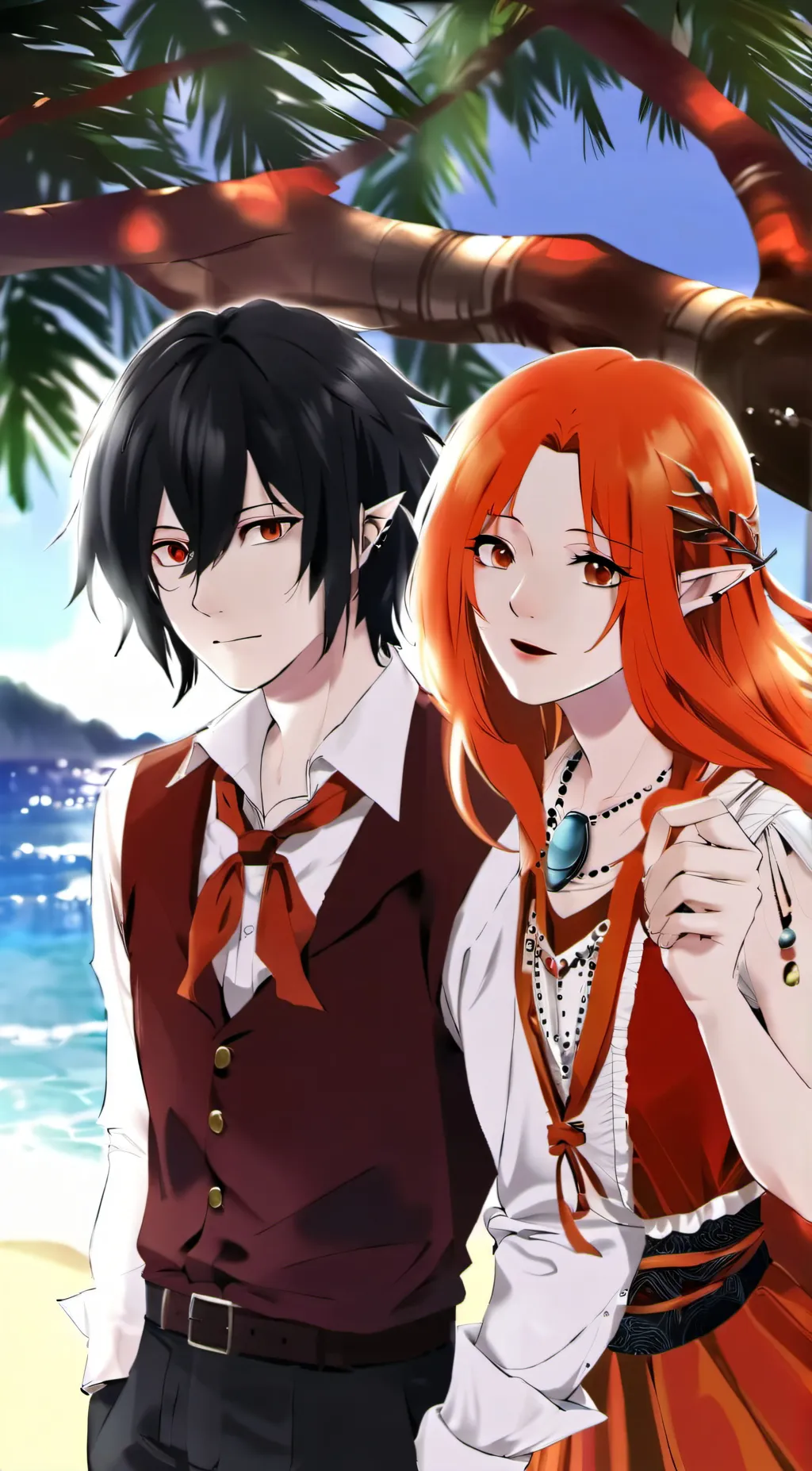 ai character: Mha Soulmate color background