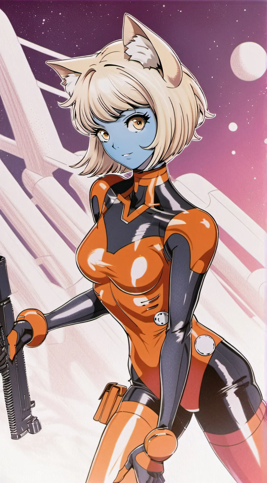 ai character: commander Feline 2 background