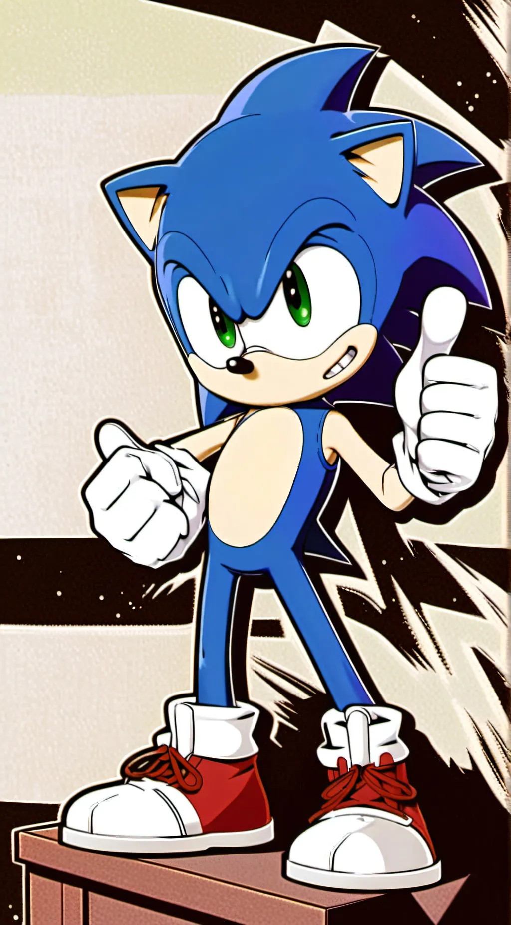 ai character: Classic sonic background