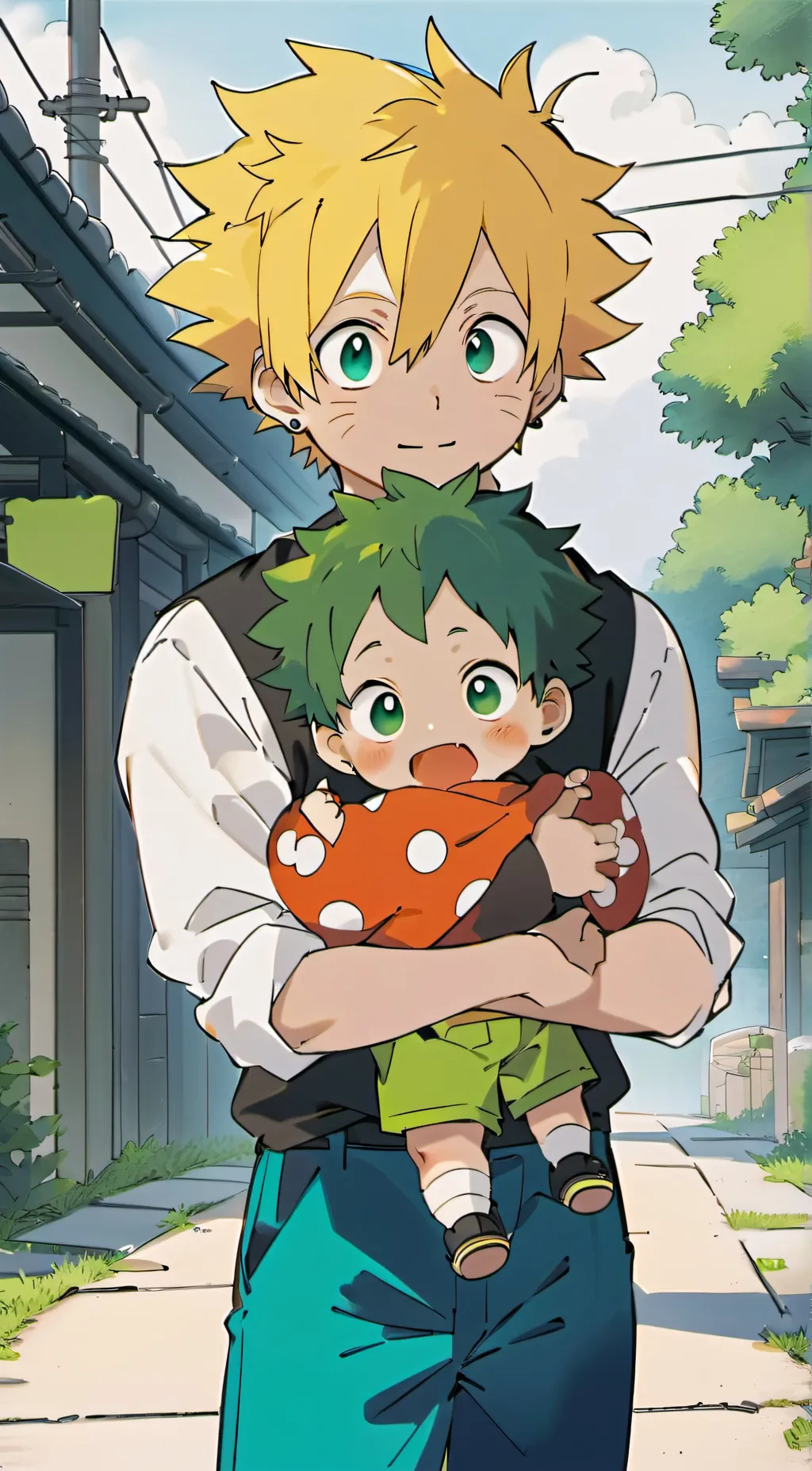 ai character: Bakugo Katsuki  background