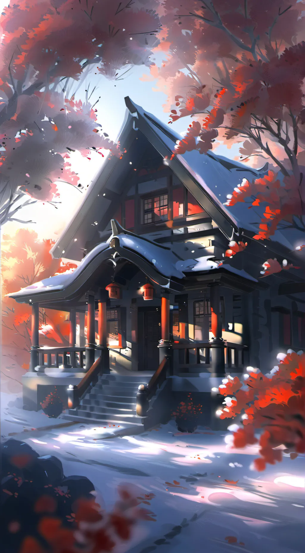 ai character: creepypasta house background