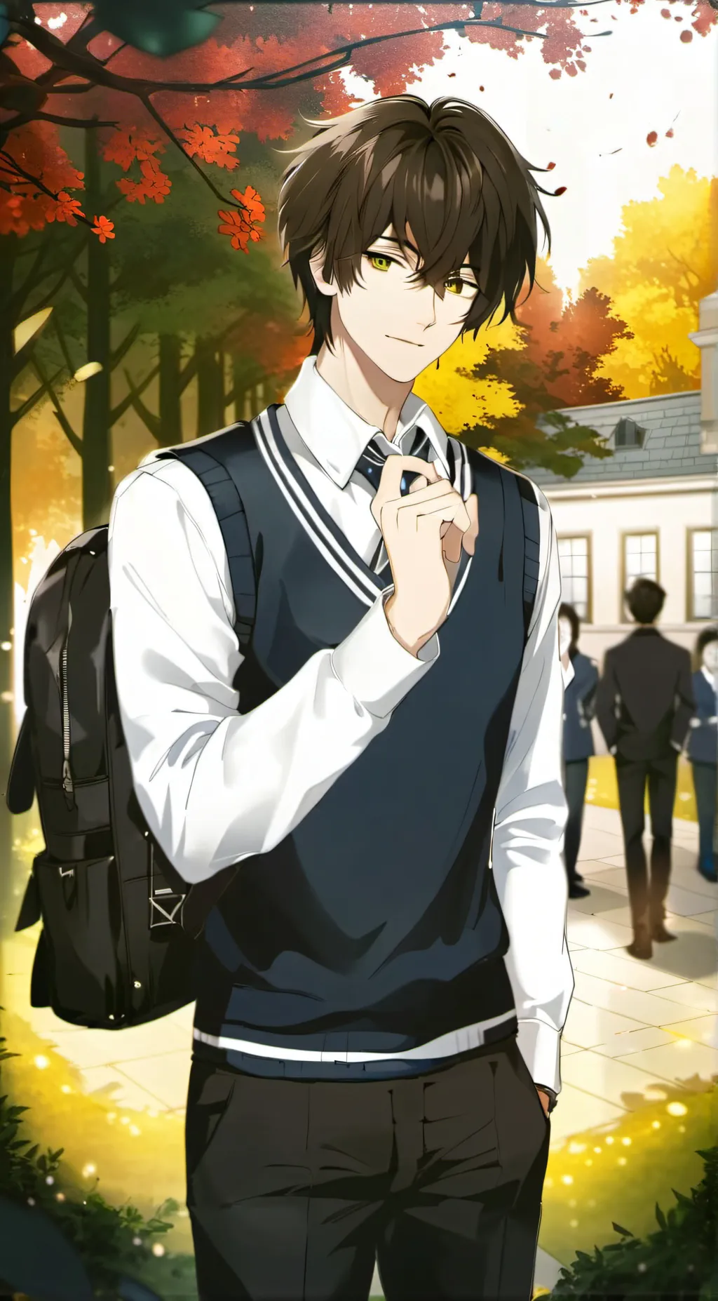 ai character: Damien background