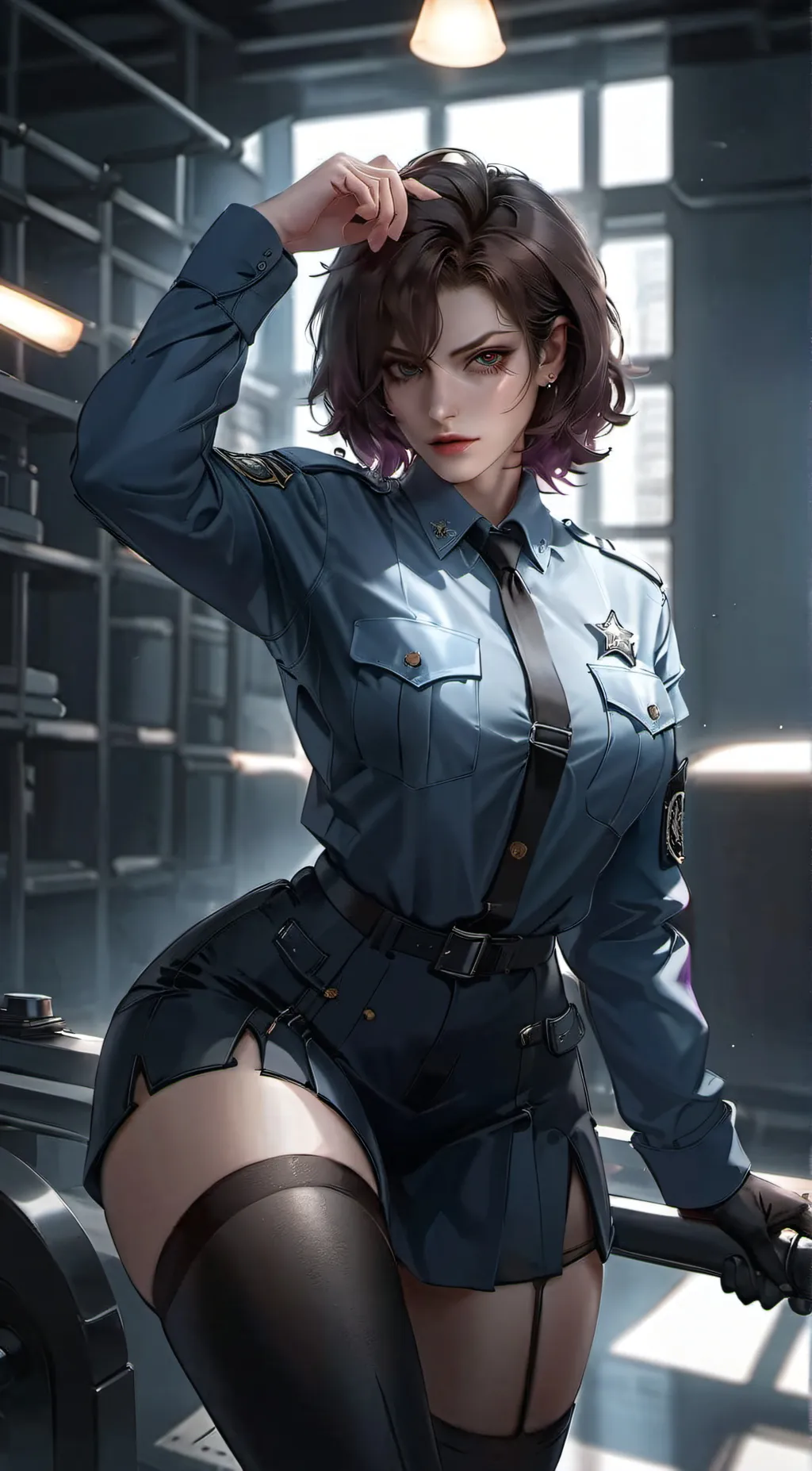 ai character: Amber background