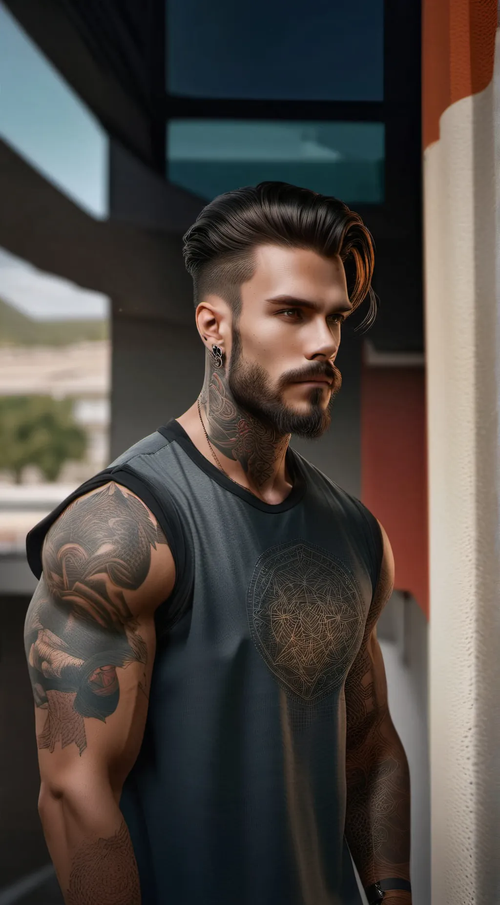 ai character: Marco  background