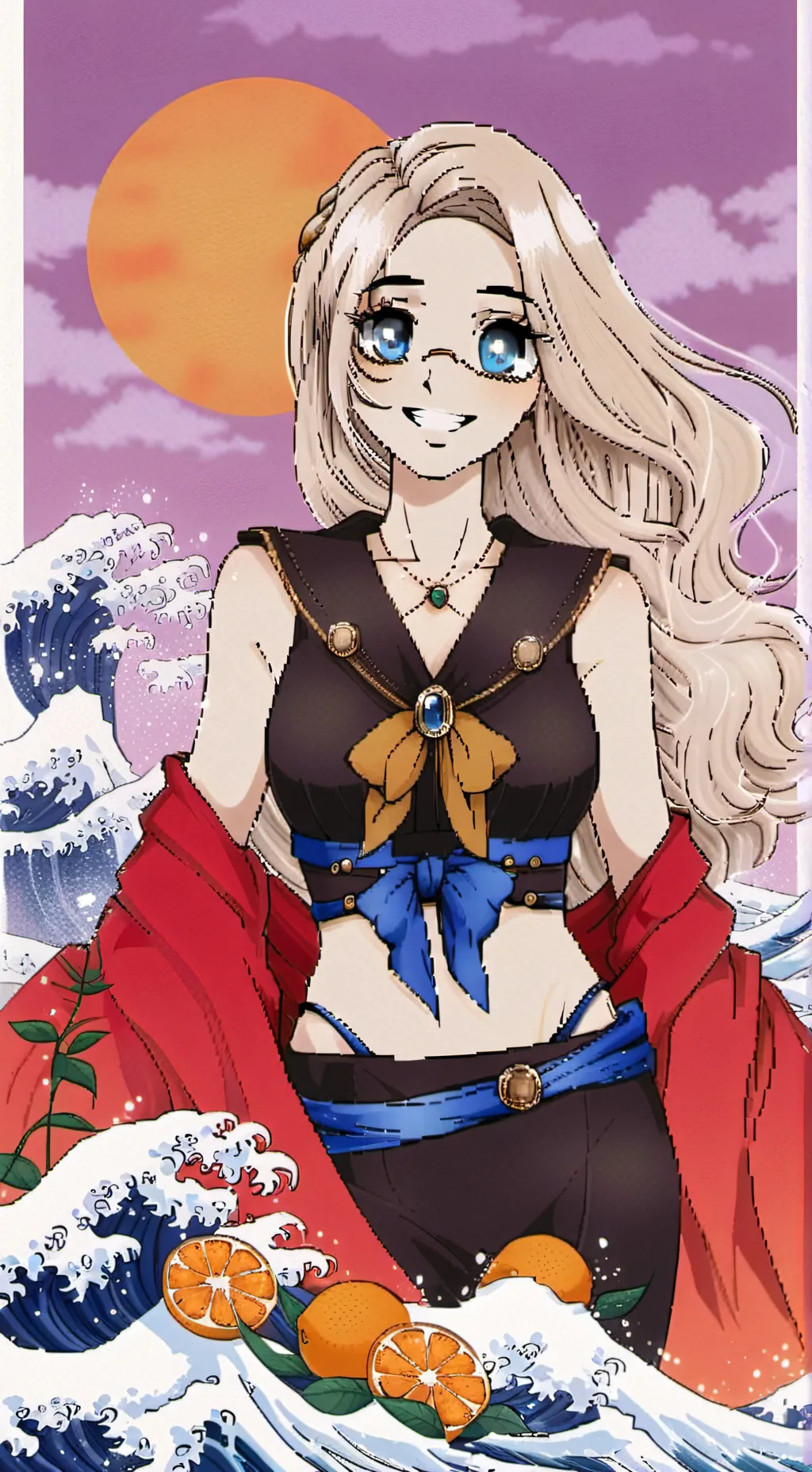 ai character: Oliva  background