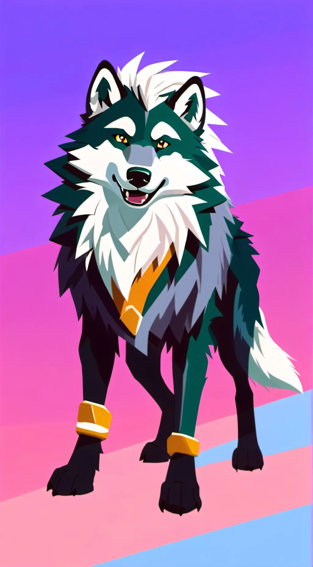 ai character: Direhowl Trapped! background